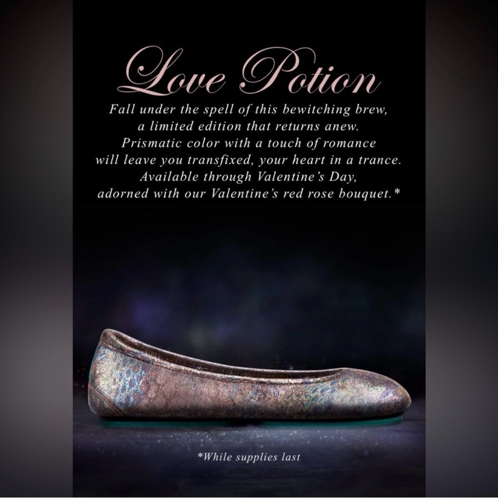 NEW Tieks Love Potion Limited Edition Sz 9, Never Worn - Picture 3 of 14